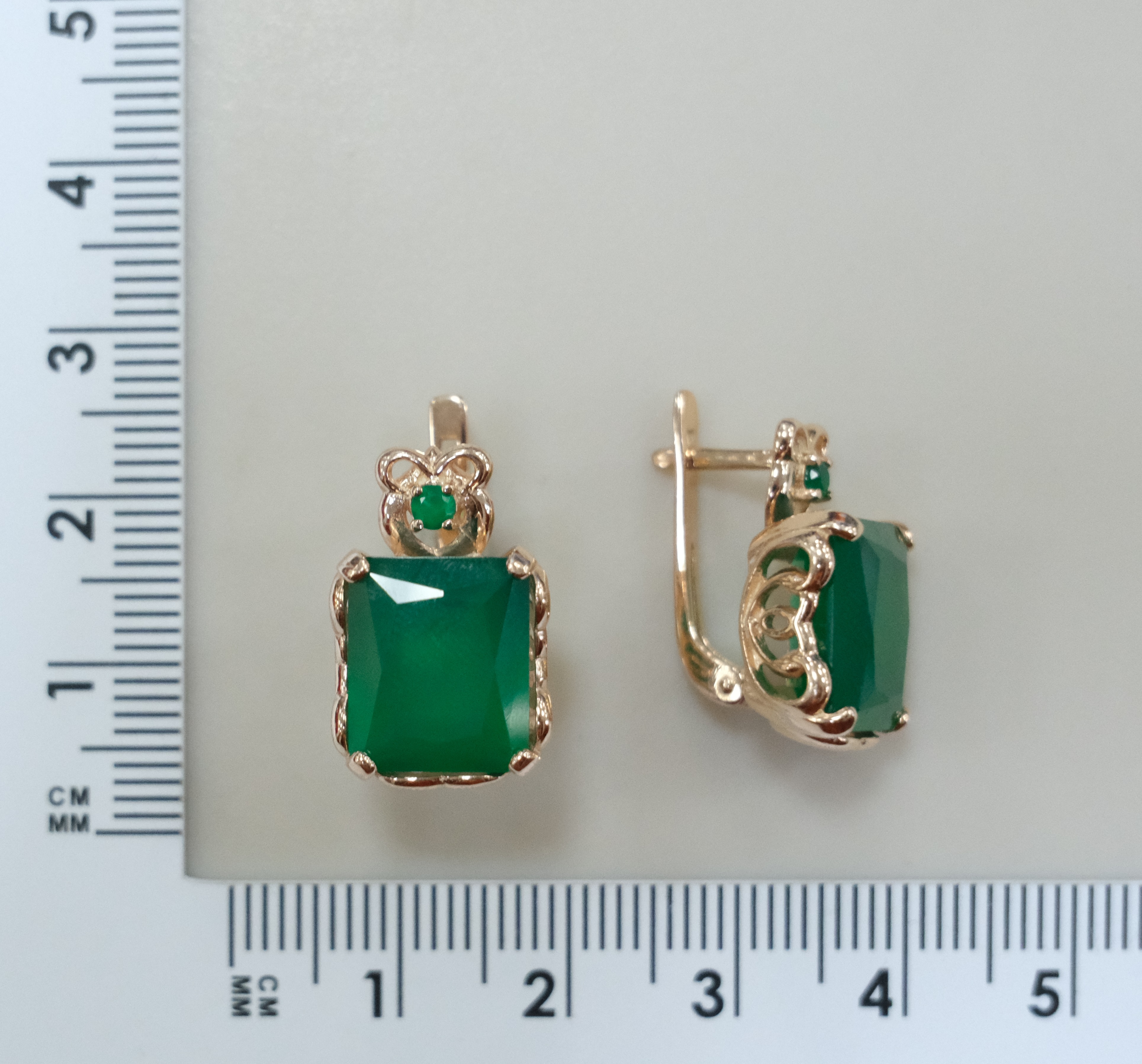 Серебряные серьги с агатами